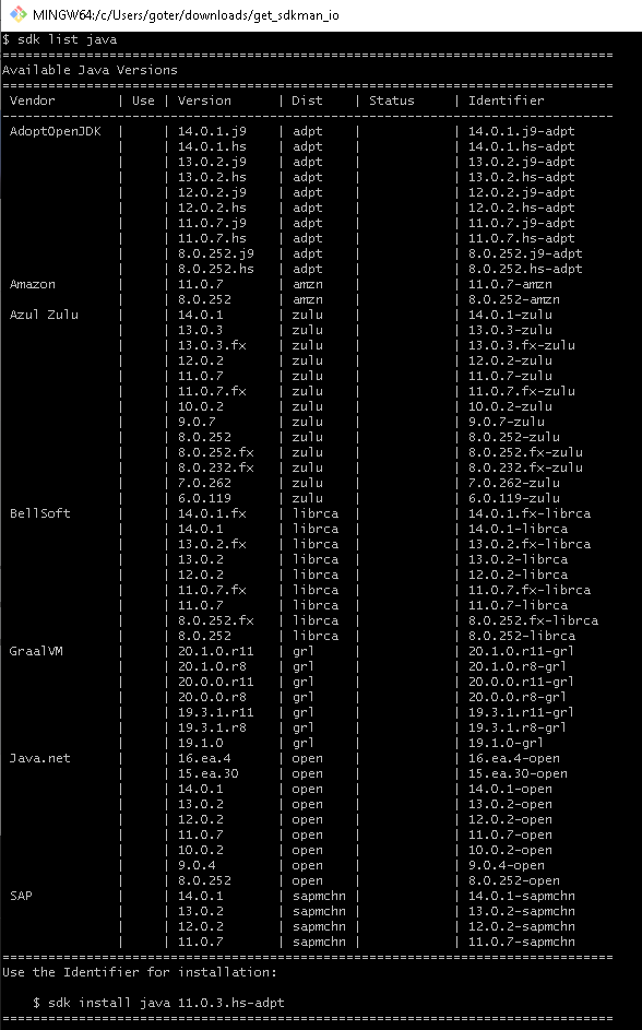 Ningún JDK activo